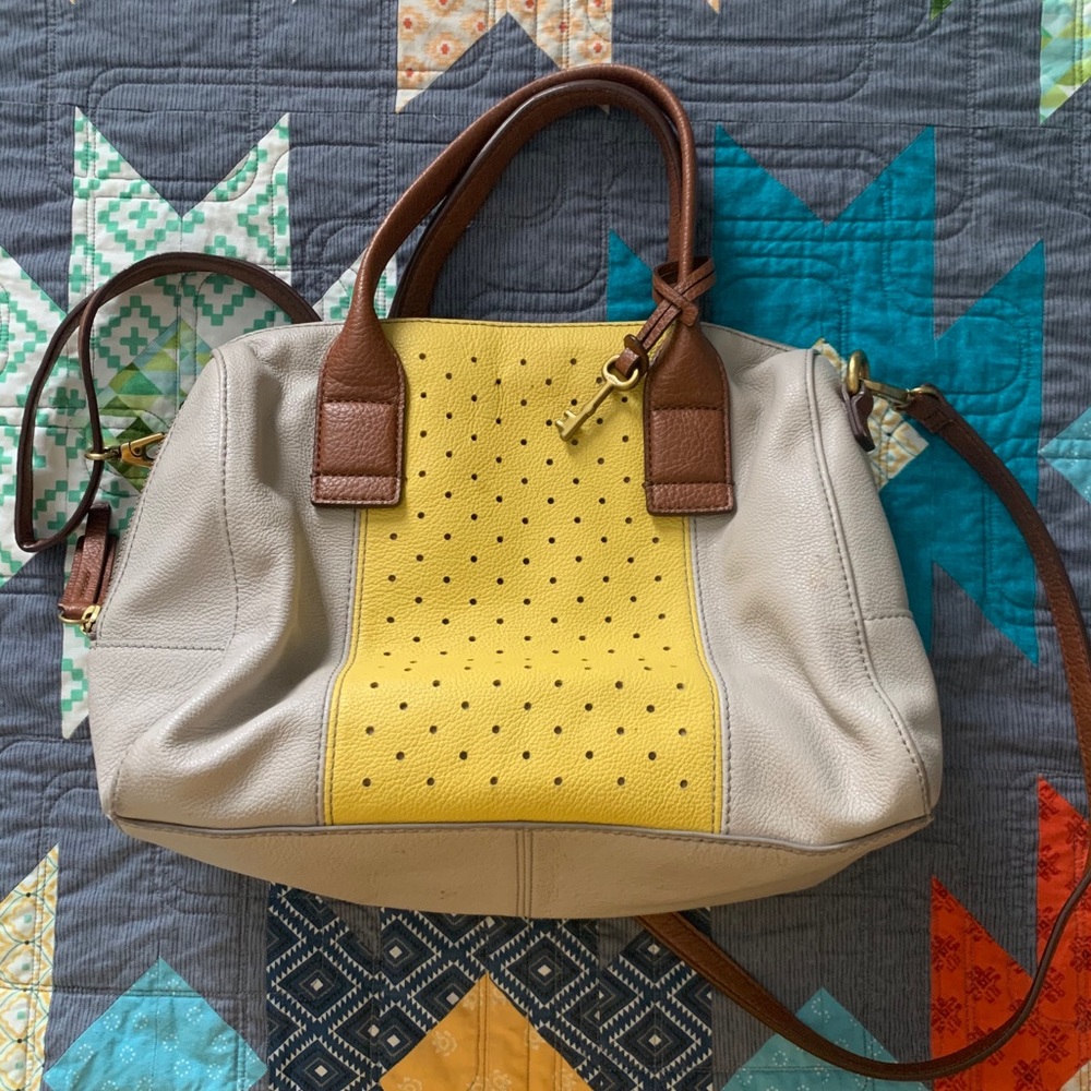 Yellow Fossil Purse